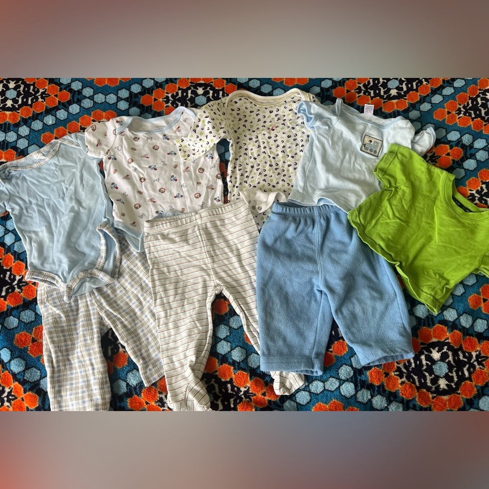 Assorted Baby Boy Cotton onesie and pants
